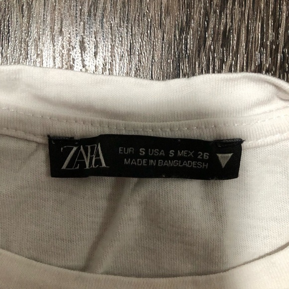 ZARA White Twist Front Crop Top - Size S - Picture 4 of 5